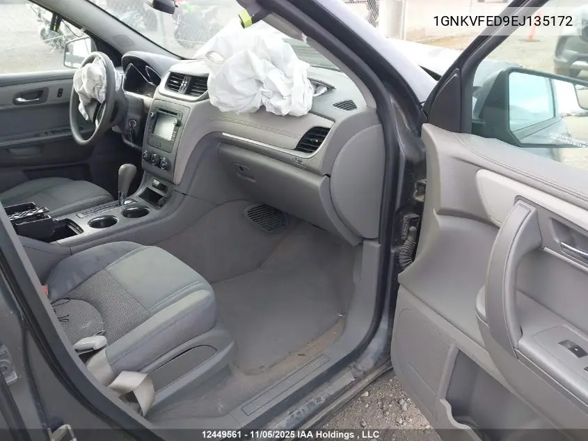 1GNKVFED9EJ135172 2014 Chevrolet Traverse Ls