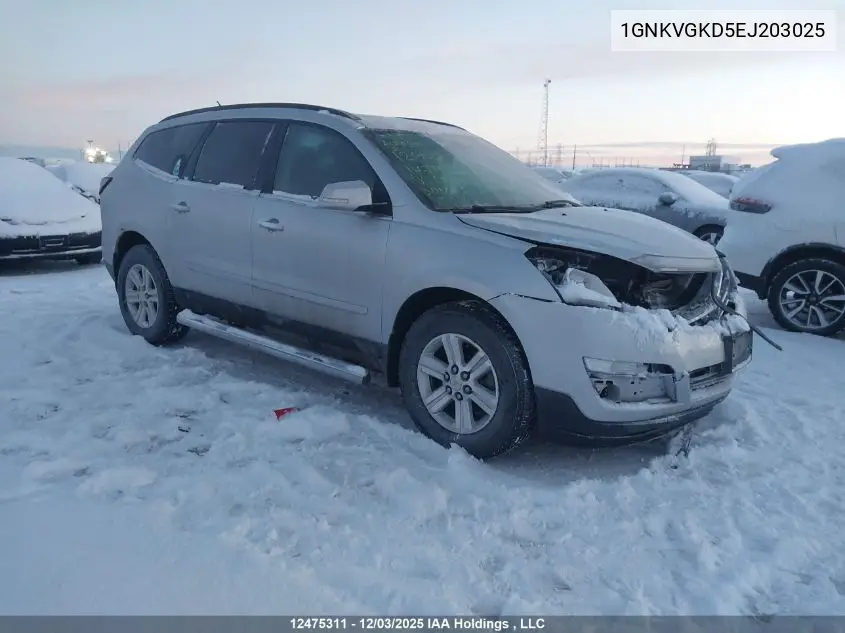 1GNKVGKD5EJ203025 2014 Chevrolet Traverse 1Lt