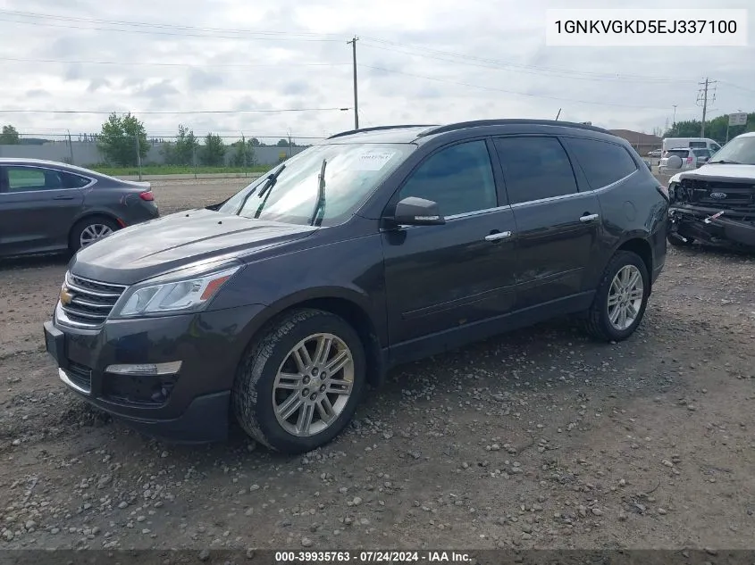 1GNKVGKD5EJ337100 2014 Chevrolet Traverse 1Lt