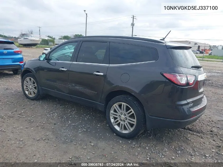 1GNKVGKD5EJ337100 2014 Chevrolet Traverse 1Lt