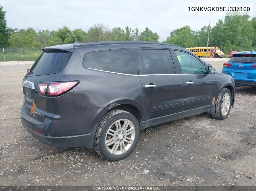 1GNKVGKD5EJ337100 2014 Chevrolet Traverse 1Lt