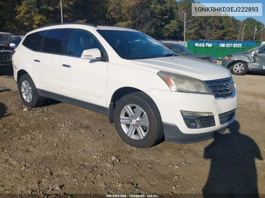 1GNKRHKD3EJ222893 2014 Chevrolet Traverse 2Lt