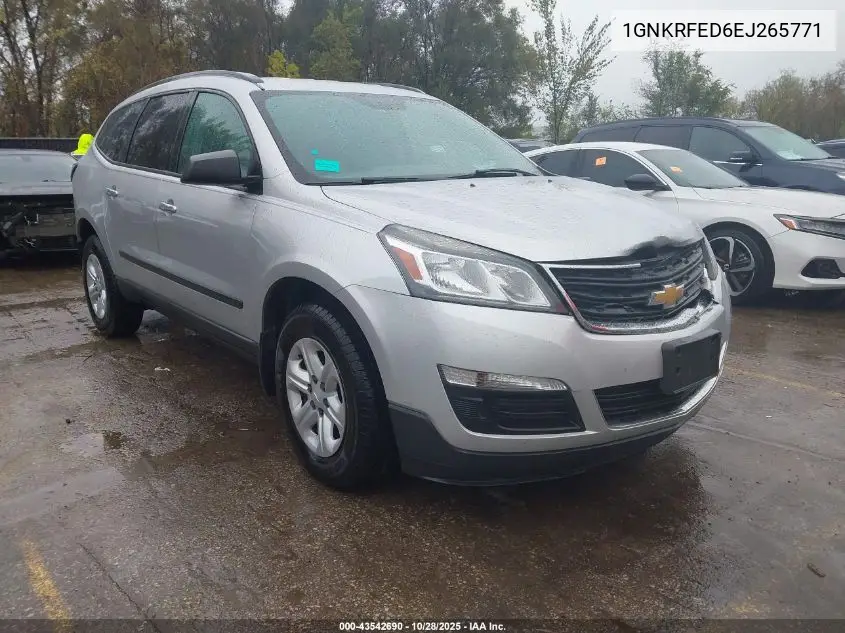 1GNKRFED6EJ265771 2014 Chevrolet Traverse Ls