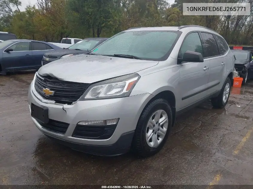 1GNKRFED6EJ265771 2014 Chevrolet Traverse Ls