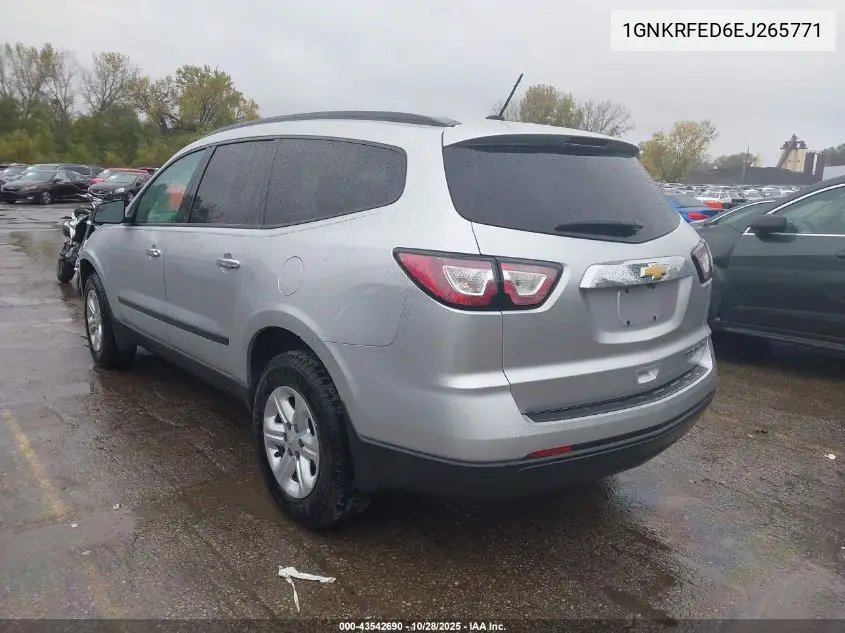 1GNKRFED6EJ265771 2014 Chevrolet Traverse Ls