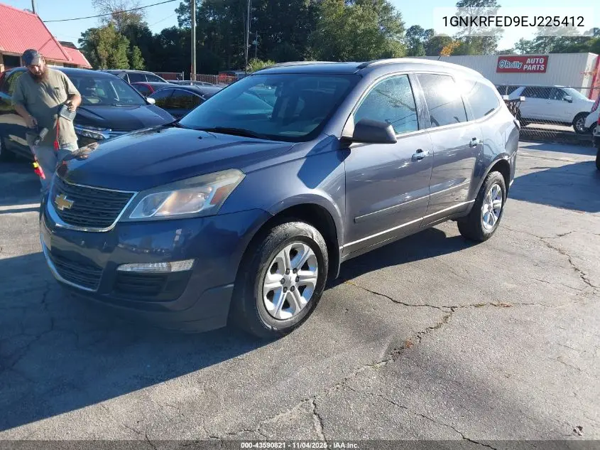 1GNKRFED9EJ225412 2014 Chevrolet Traverse Ls
