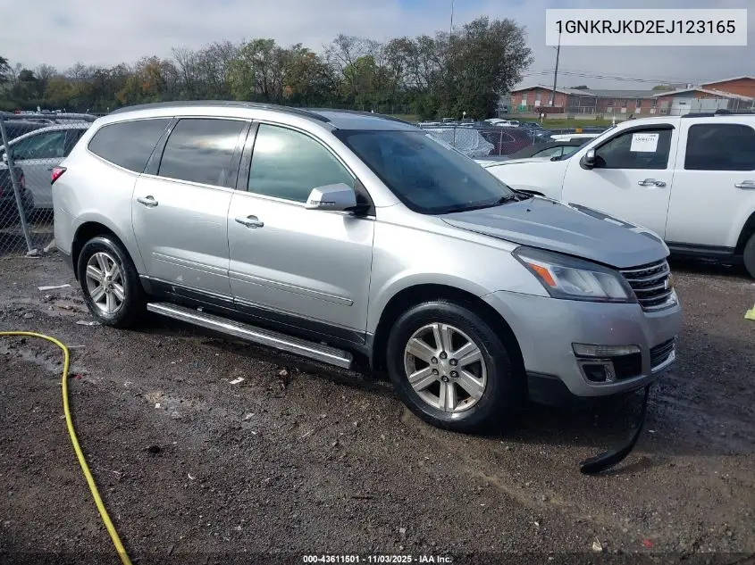 1GNKRJKD2EJ123165 2014 Chevrolet Traverse Ltz