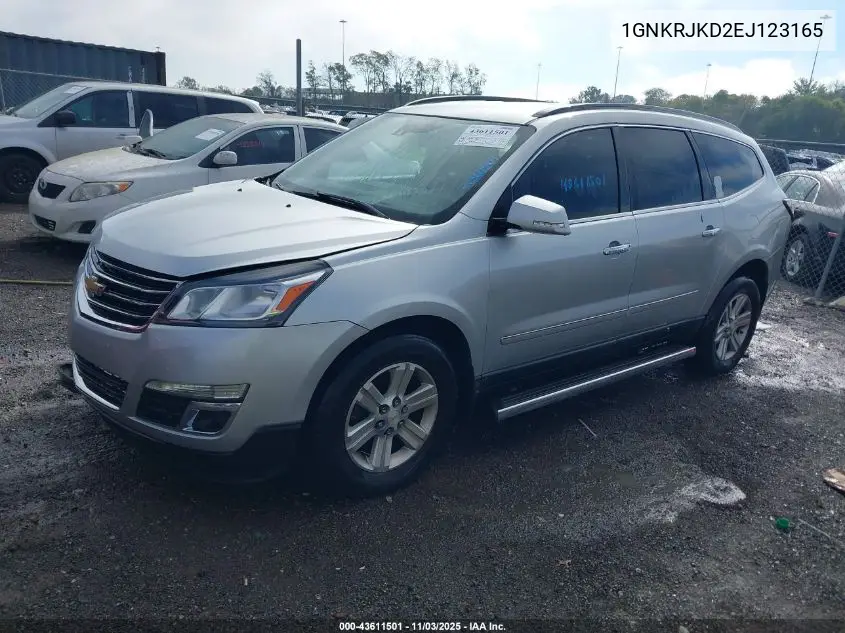 1GNKRJKD2EJ123165 2014 Chevrolet Traverse Ltz