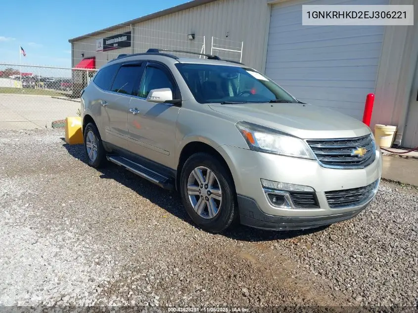 1GNKRHKD2EJ306221 2014 Chevrolet Traverse 2Lt