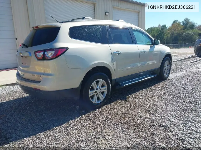 1GNKRHKD2EJ306221 2014 Chevrolet Traverse 2Lt