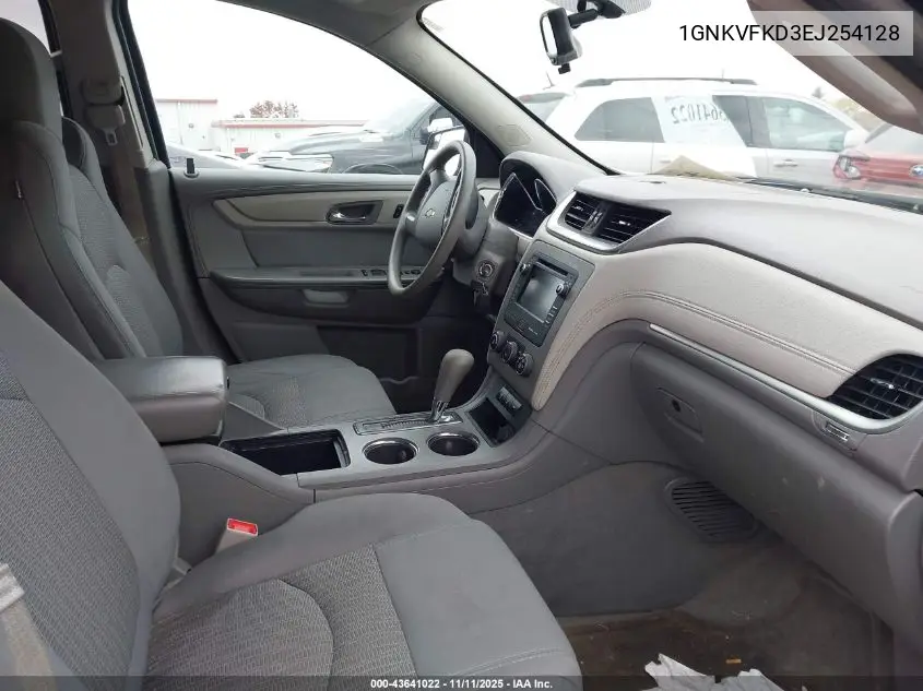 1GNKVFKD3EJ254128 2014 Chevrolet Traverse Ls