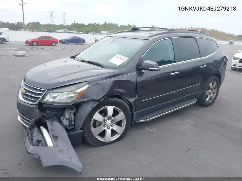 1GNKVJKD4EJ279218 2014 Chevrolet Traverse Ltz