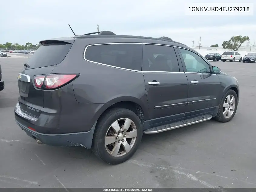 1GNKVJKD4EJ279218 2014 Chevrolet Traverse Ltz