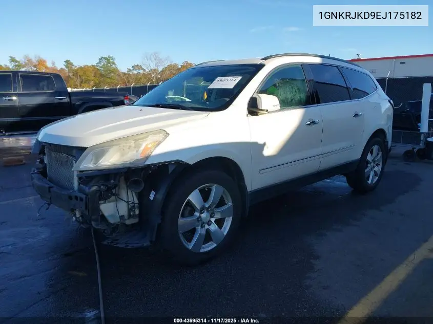 1GNKRJKD9EJ175182 2014 Chevrolet Traverse Ltz