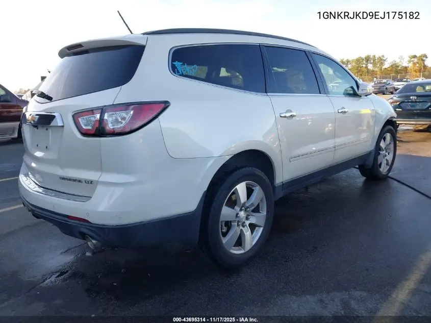 1GNKRJKD9EJ175182 2014 Chevrolet Traverse Ltz