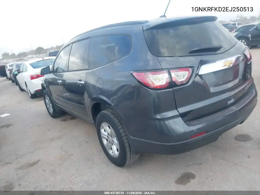 1GNKRFKD2EJ250513 2014 Chevrolet Traverse Ls