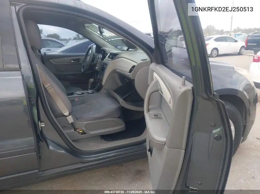 1GNKRFKD2EJ250513 2014 Chevrolet Traverse Ls