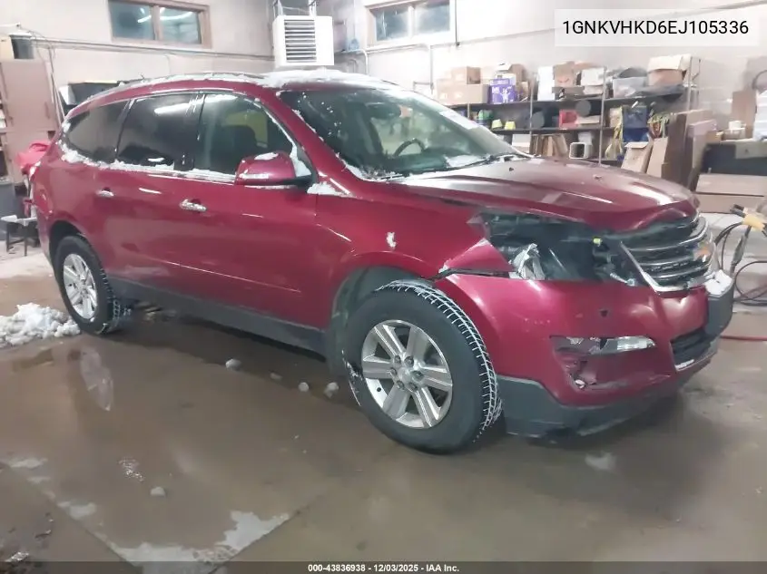 1GNKVHKD6EJ105336 2014 Chevrolet Traverse 2Lt