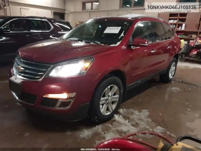 1GNKVHKD6EJ105336 2014 Chevrolet Traverse 2Lt