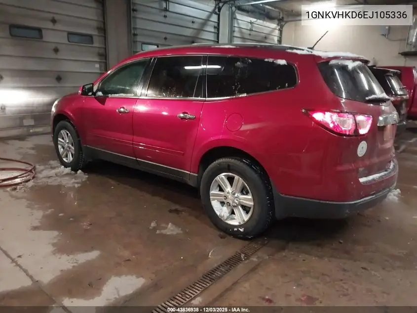 1GNKVHKD6EJ105336 2014 Chevrolet Traverse 2Lt