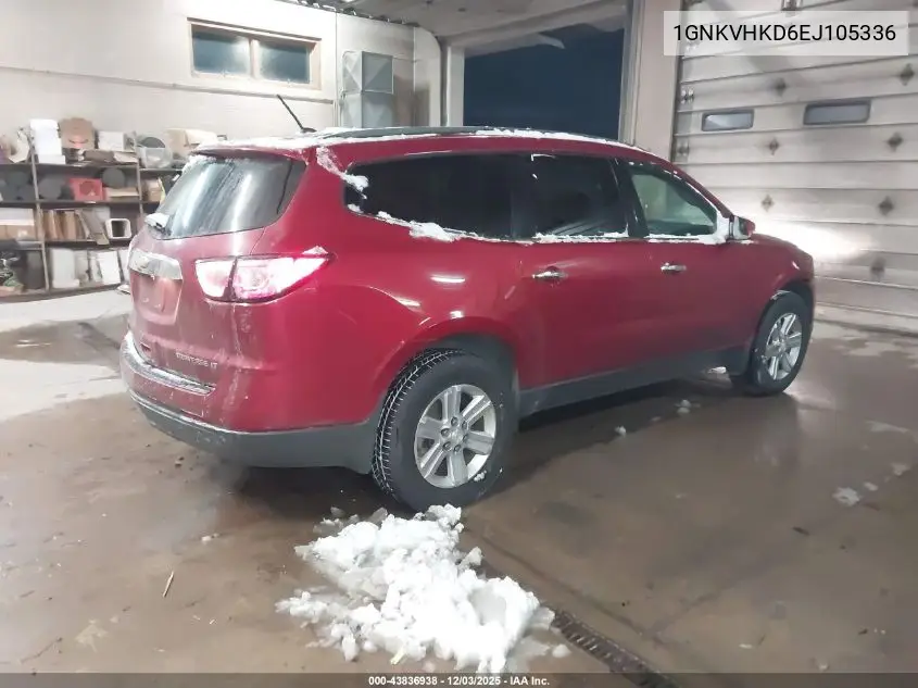 1GNKVHKD6EJ105336 2014 Chevrolet Traverse 2Lt