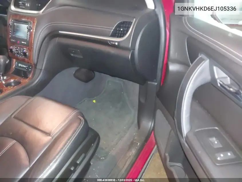 1GNKVHKD6EJ105336 2014 Chevrolet Traverse 2Lt