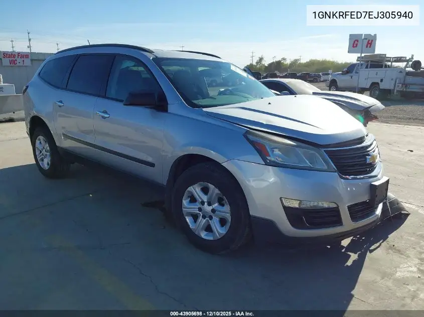 1GNKRFED7EJ305940 2014 Chevrolet Traverse Ls