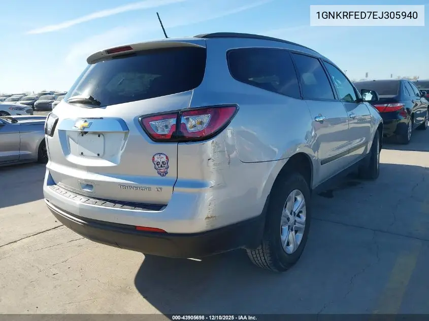 1GNKRFED7EJ305940 2014 Chevrolet Traverse Ls