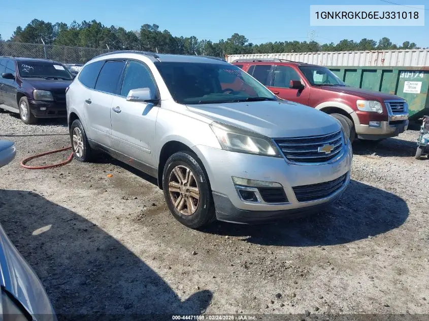 1GNKRGKD6EJ331018 2014 Chevrolet Traverse 1Lt