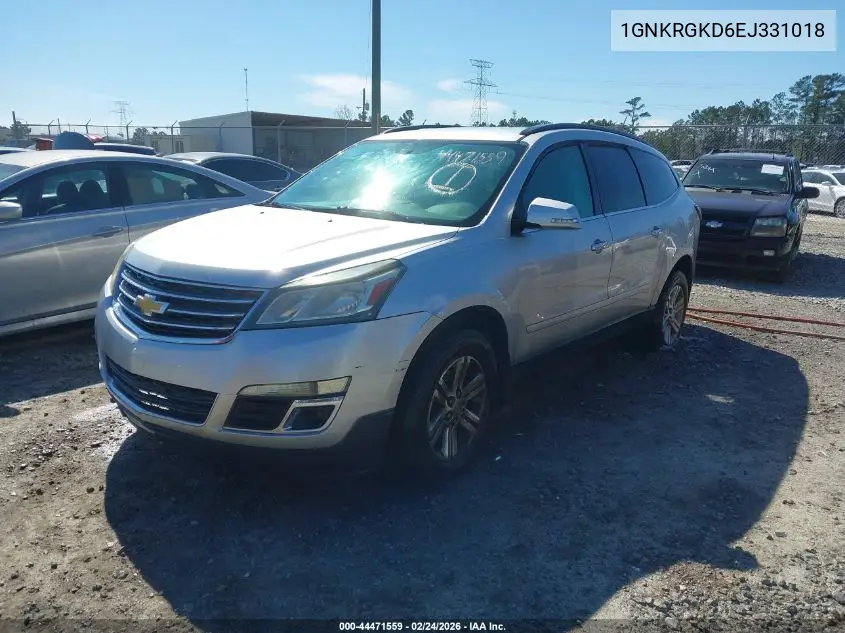 1GNKRGKD6EJ331018 2014 Chevrolet Traverse 1Lt