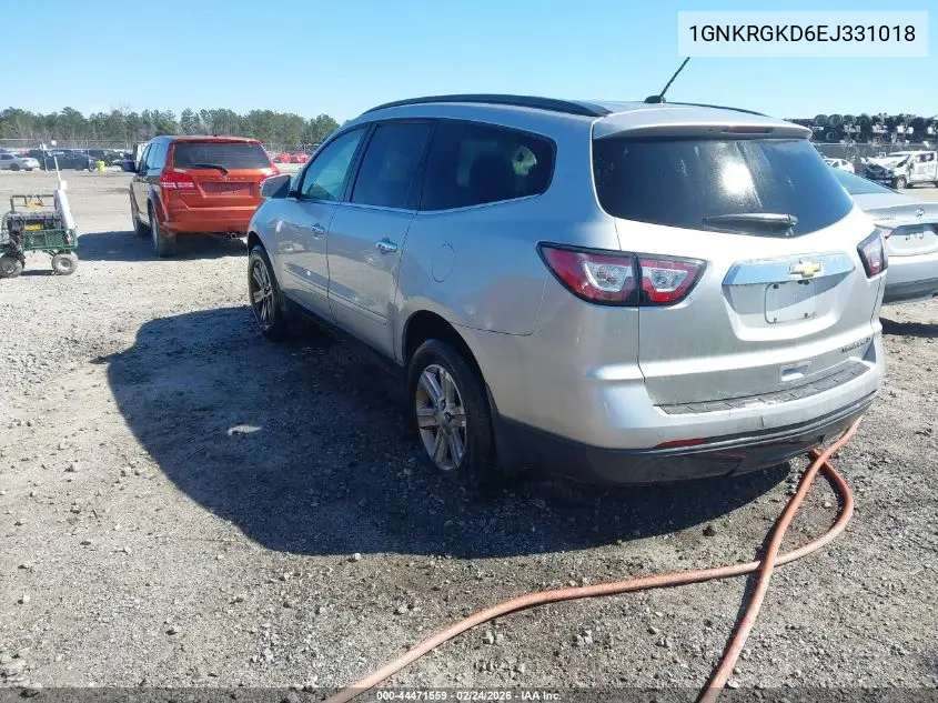 1GNKRGKD6EJ331018 2014 Chevrolet Traverse 1Lt