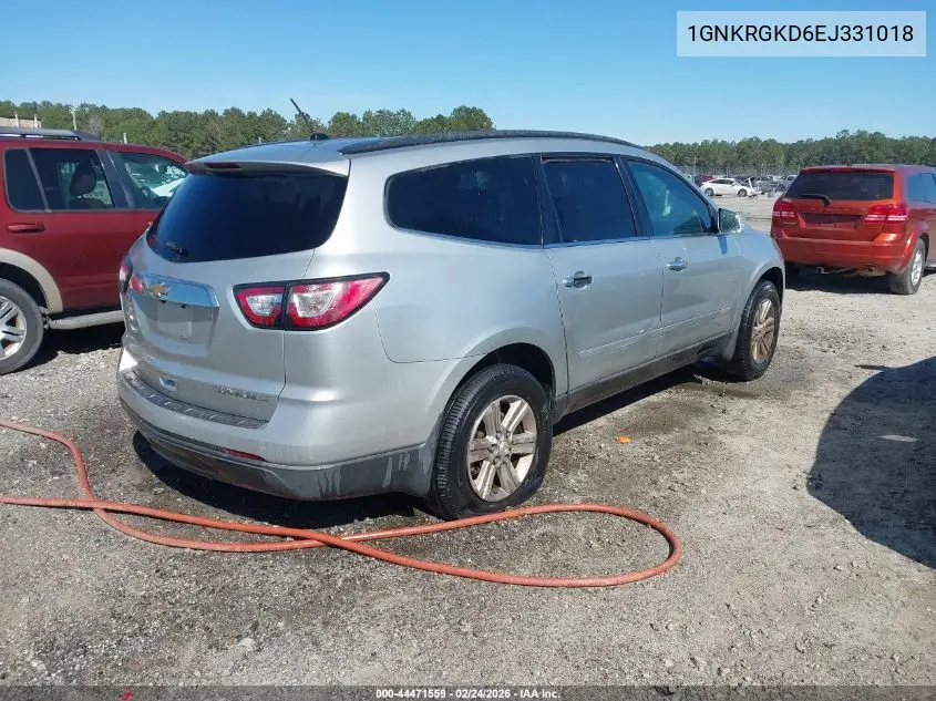 1GNKRGKD6EJ331018 2014 Chevrolet Traverse 1Lt