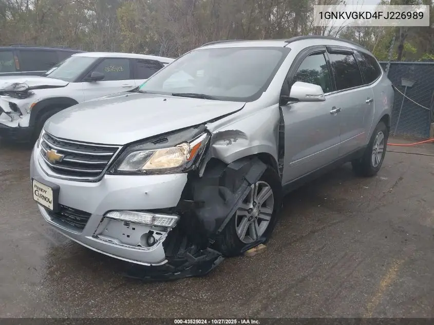 1GNKVGKD4FJ226989 2015 Chevrolet Traverse 1Lt