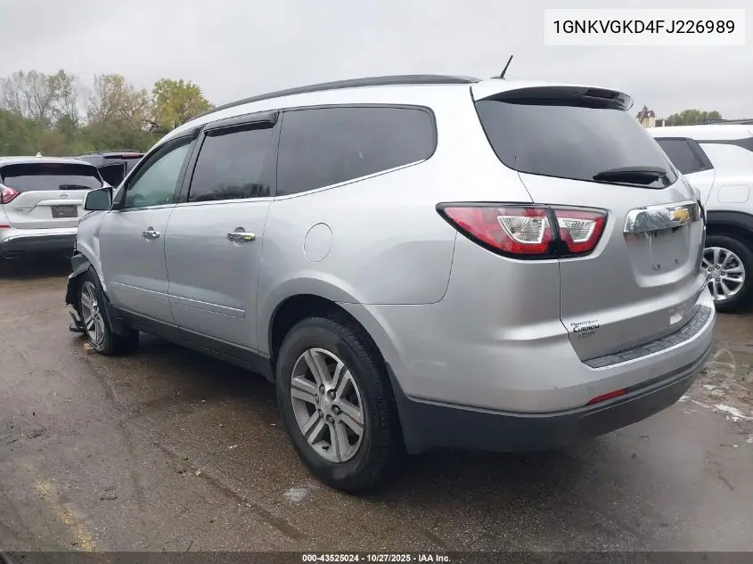 1GNKVGKD4FJ226989 2015 Chevrolet Traverse 1Lt