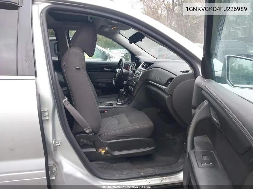 1GNKVGKD4FJ226989 2015 Chevrolet Traverse 1Lt