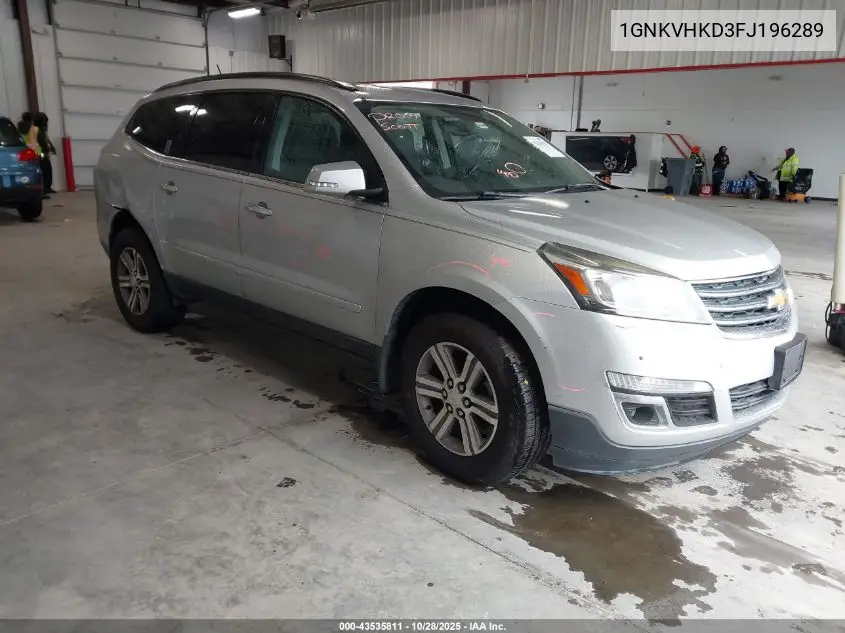 1GNKVHKD3FJ196289 2015 Chevrolet Traverse 2Lt