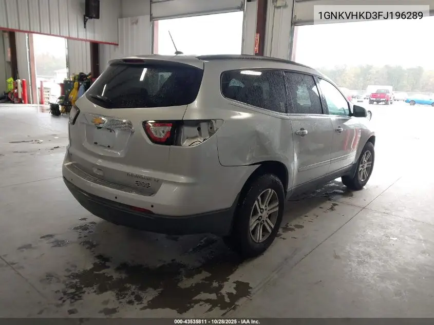 1GNKVHKD3FJ196289 2015 Chevrolet Traverse 2Lt