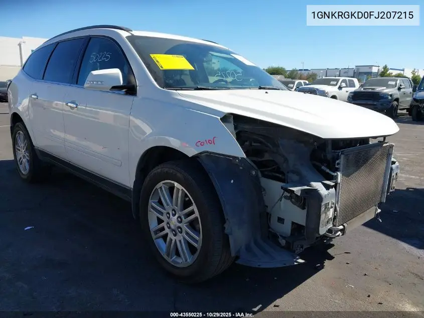 1GNKRGKD0FJ207215 2015 Chevrolet Traverse 1Lt