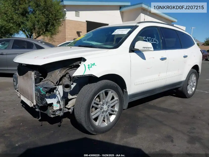 1GNKRGKD0FJ207215 2015 Chevrolet Traverse 1Lt