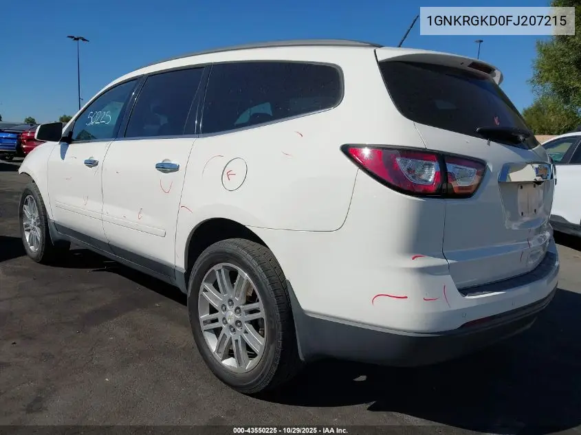 1GNKRGKD0FJ207215 2015 Chevrolet Traverse 1Lt