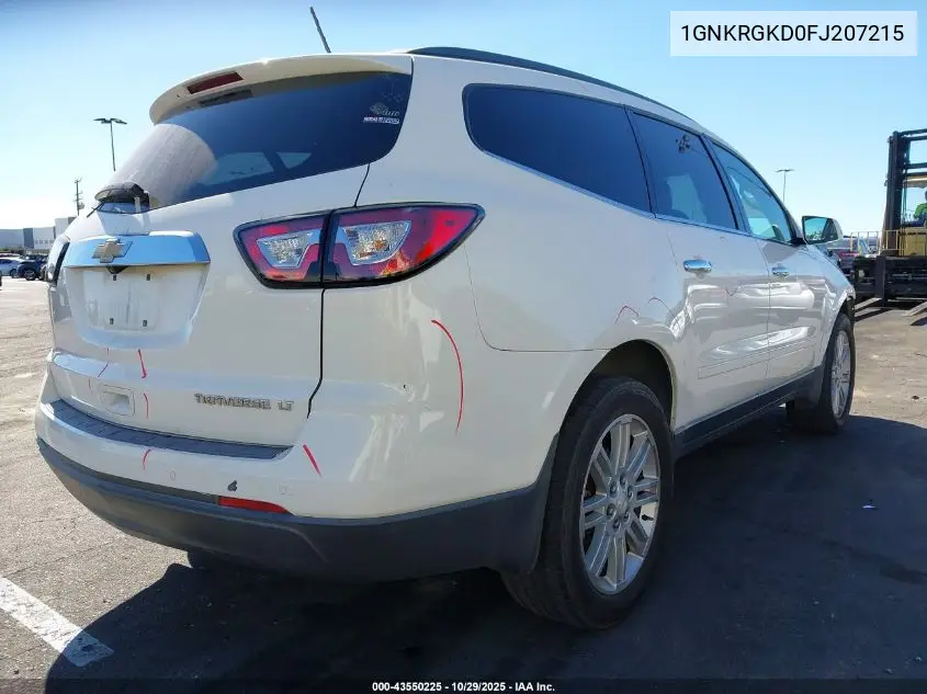 1GNKRGKD0FJ207215 2015 Chevrolet Traverse 1Lt