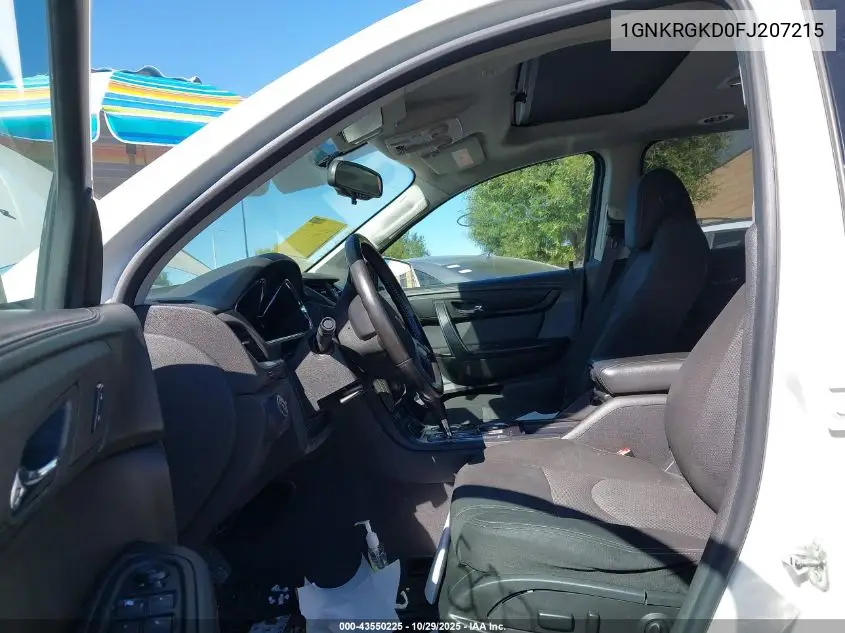 1GNKRGKD0FJ207215 2015 Chevrolet Traverse 1Lt