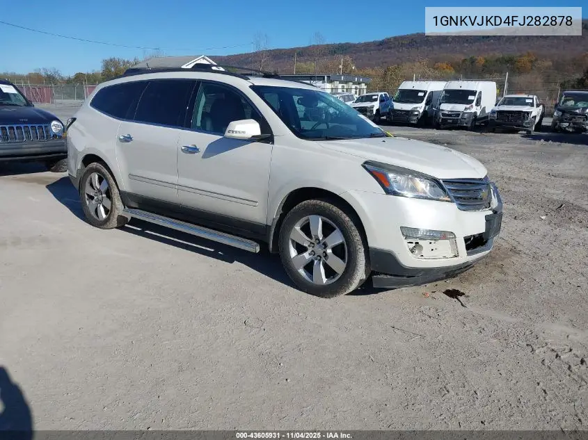 1GNKVJKD4FJ282878 2015 Chevrolet Traverse Ltz
