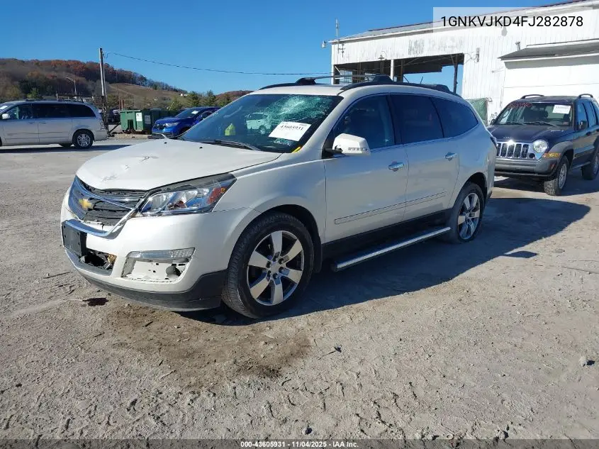 1GNKVJKD4FJ282878 2015 Chevrolet Traverse Ltz