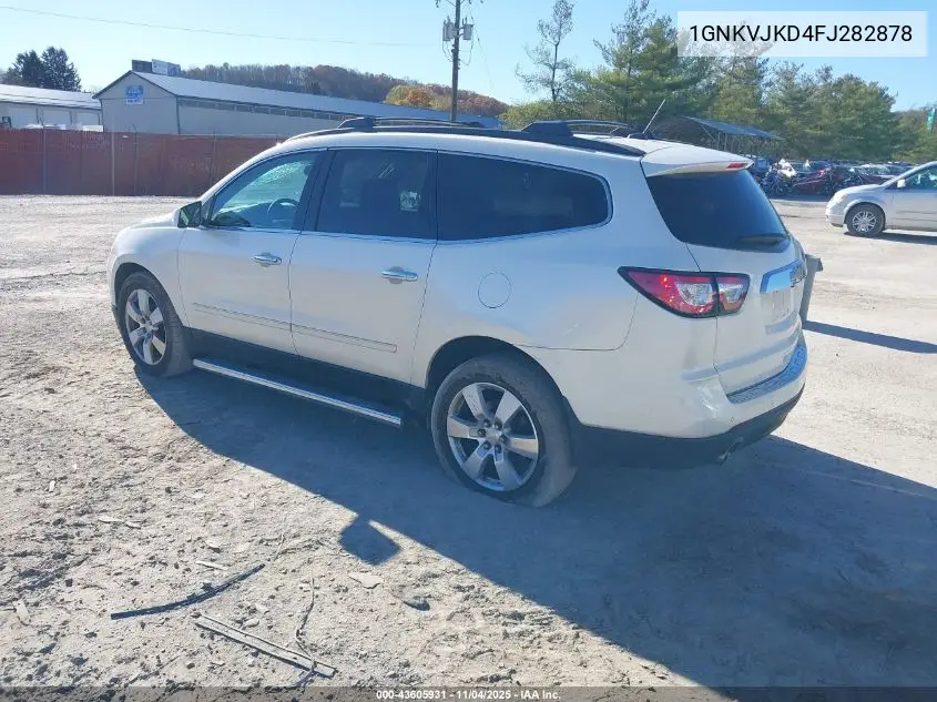 1GNKVJKD4FJ282878 2015 Chevrolet Traverse Ltz