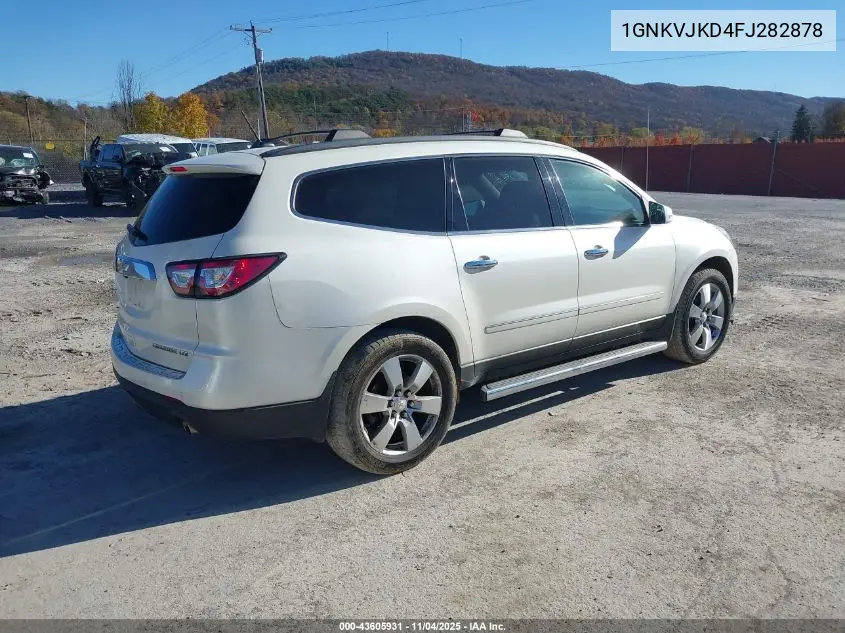 1GNKVJKD4FJ282878 2015 Chevrolet Traverse Ltz