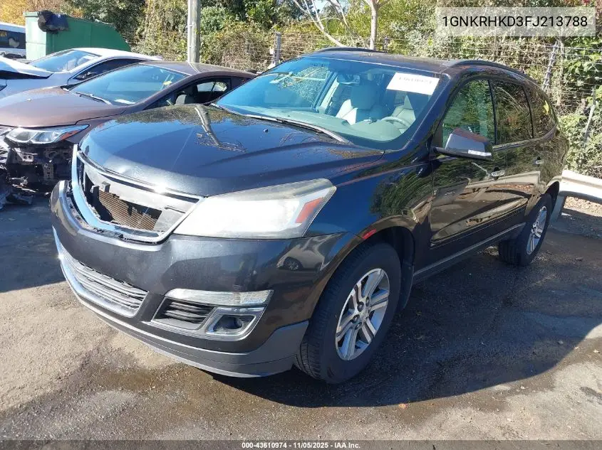 1GNKRHKD3FJ213788 2015 Chevrolet Traverse 2Lt
