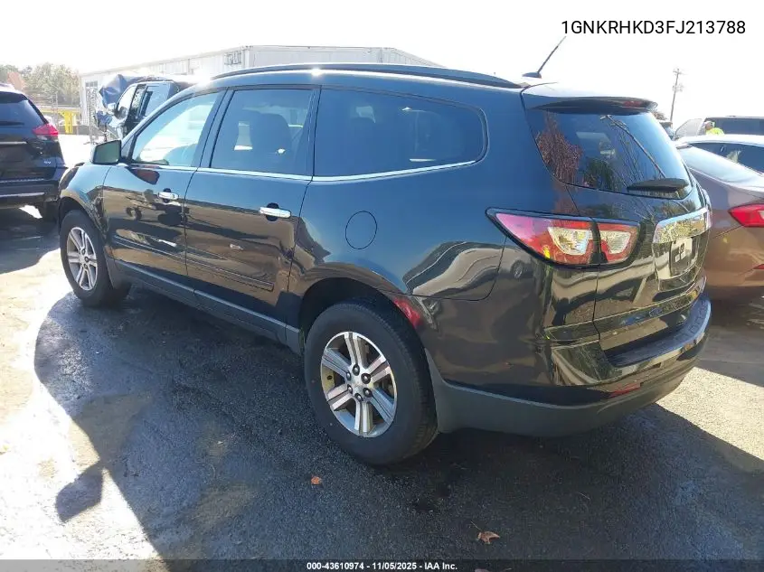 1GNKRHKD3FJ213788 2015 Chevrolet Traverse 2Lt