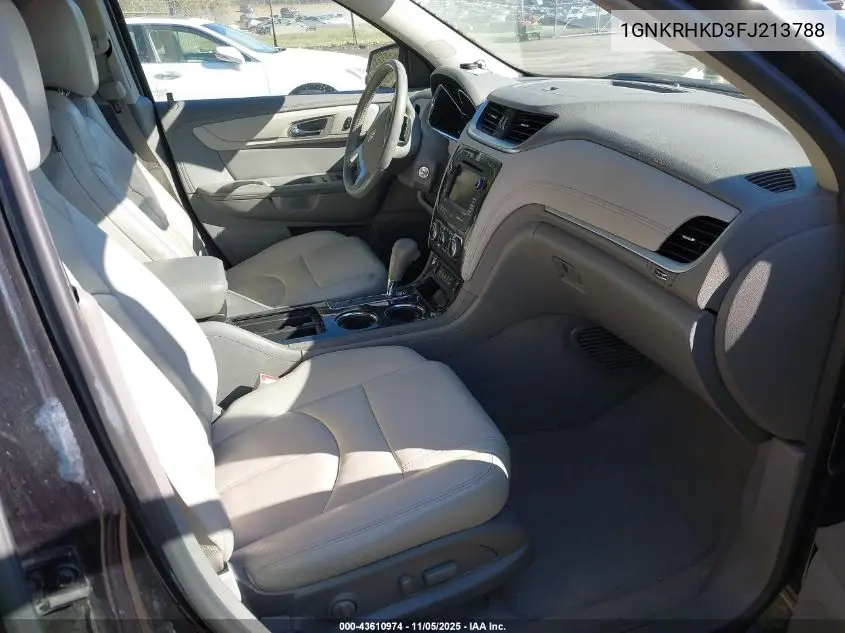 1GNKRHKD3FJ213788 2015 Chevrolet Traverse 2Lt
