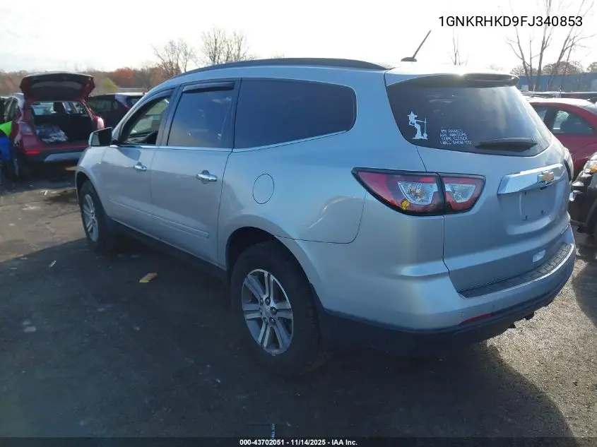 1GNKRHKD9FJ340853 2015 Chevrolet Traverse 2Lt
